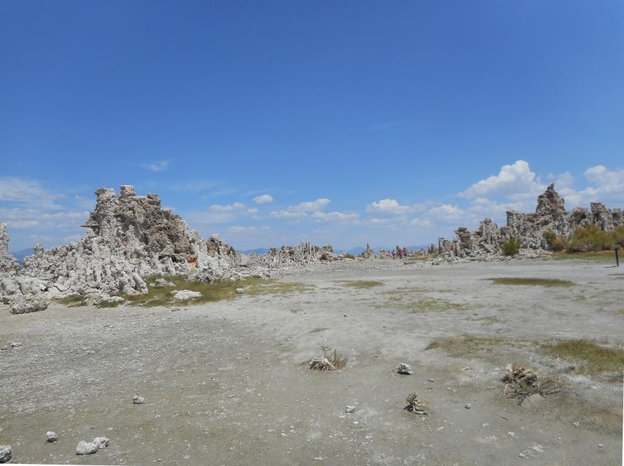 Lake Mono in Mono Country California dried up in 2014 due to the severe drought in California. 