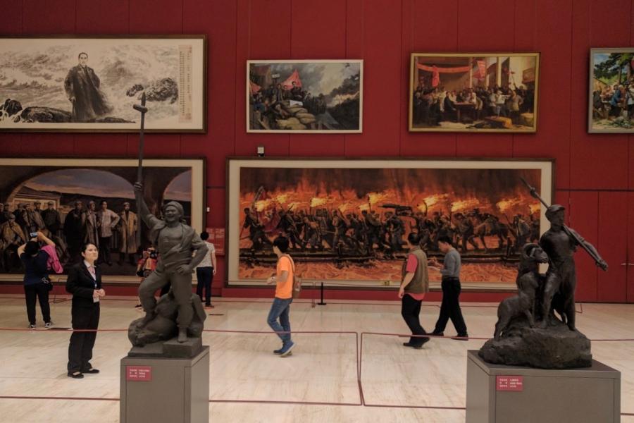Scene in National Museum, Beijing, China