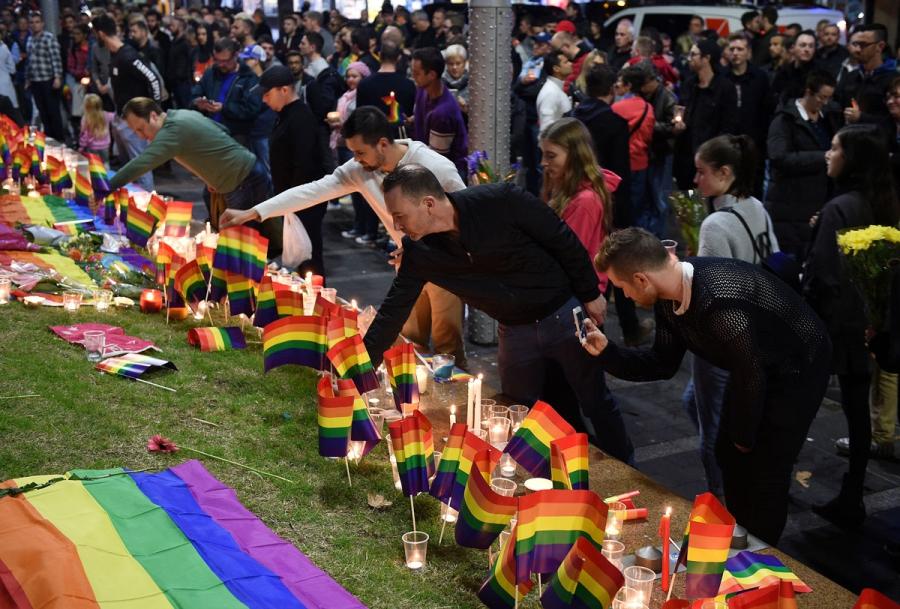 Another image of solidarity with Orlando from Taylor Square in Sydney, Australia.