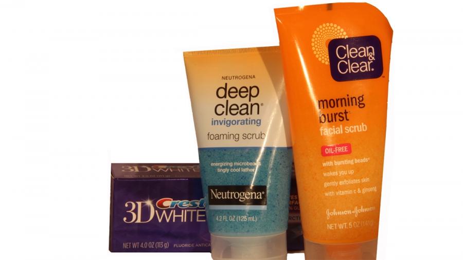 Products that include microbeads.