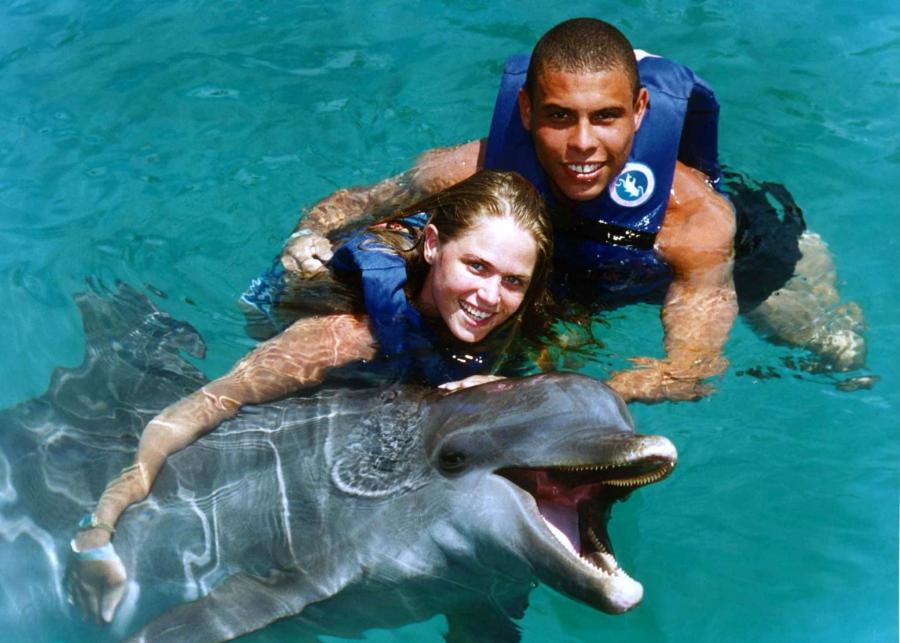 Ronaldo with dolphin