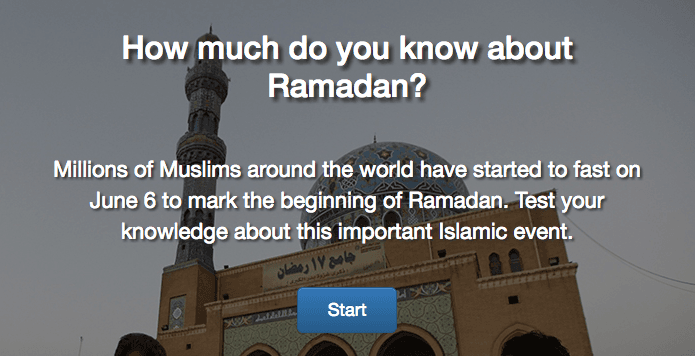 Ramadan quiz screen shot story act