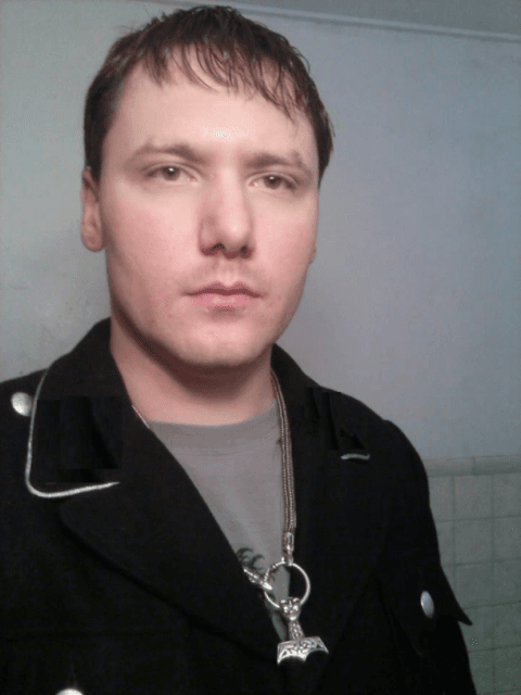 Brandon Lashbrook wears Thor’s hammer on his necklace.