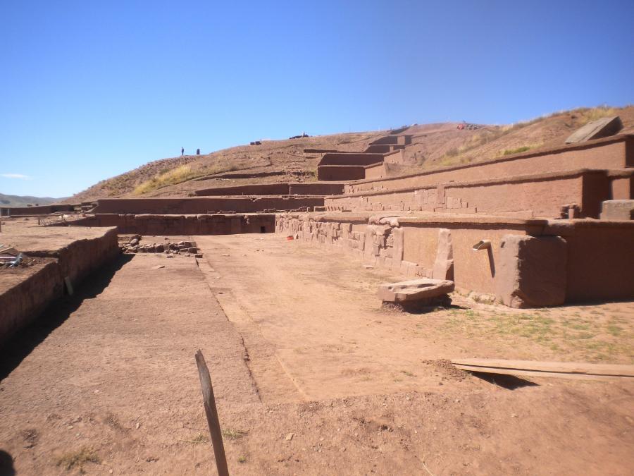 Some of the ruins at Tiwanaku in Bolivia, a UNESCO heritage site taken in 2010.   