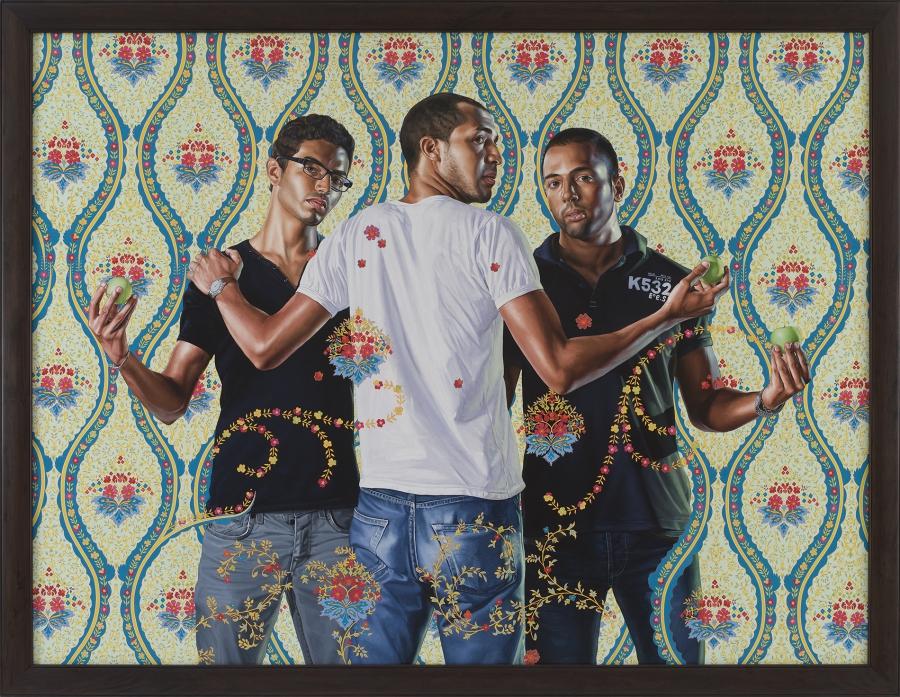 The Three Graces, oil on canvas by Kehinde Wiley, 2012