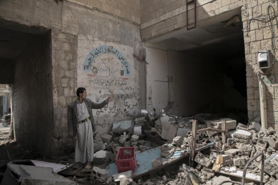 An airstrike destroyed one of the central markets in Saada, costing hundreds of livelihoods.