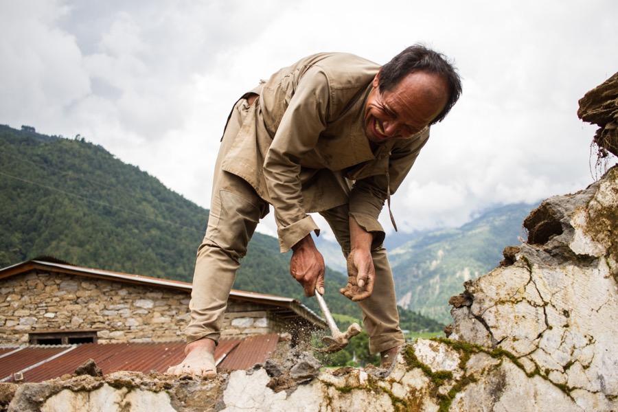 Rebuilding after Nepal's 2015 earthquake has only just begun in Sindhupalchok district.
