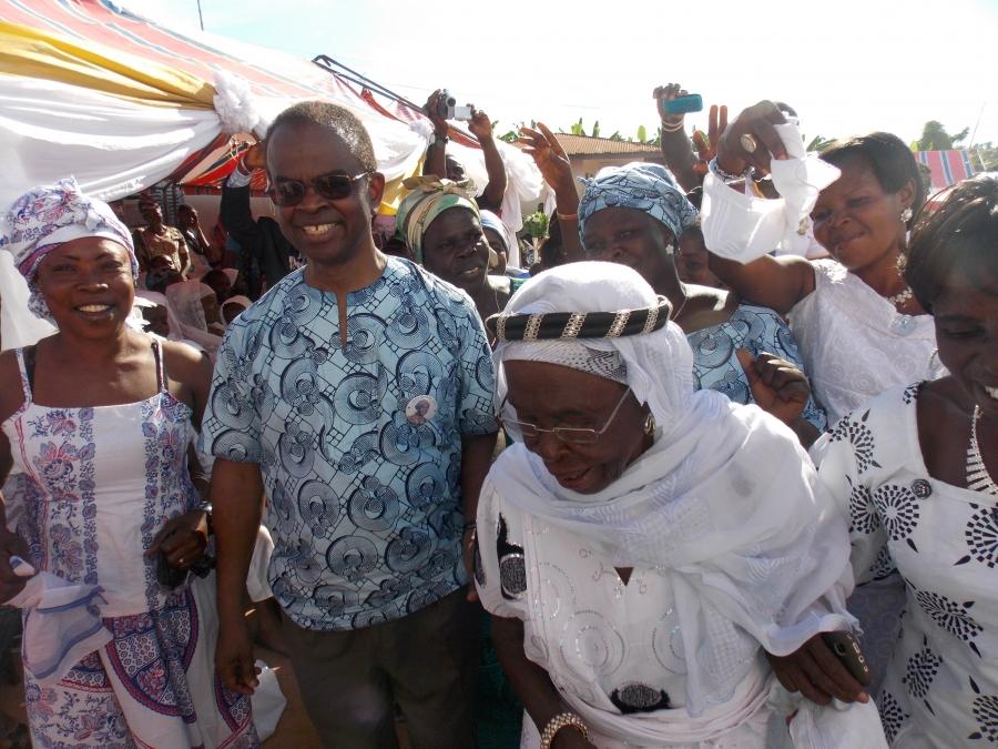 Abu Eghan visits Ghana for his mother's 90th birthday