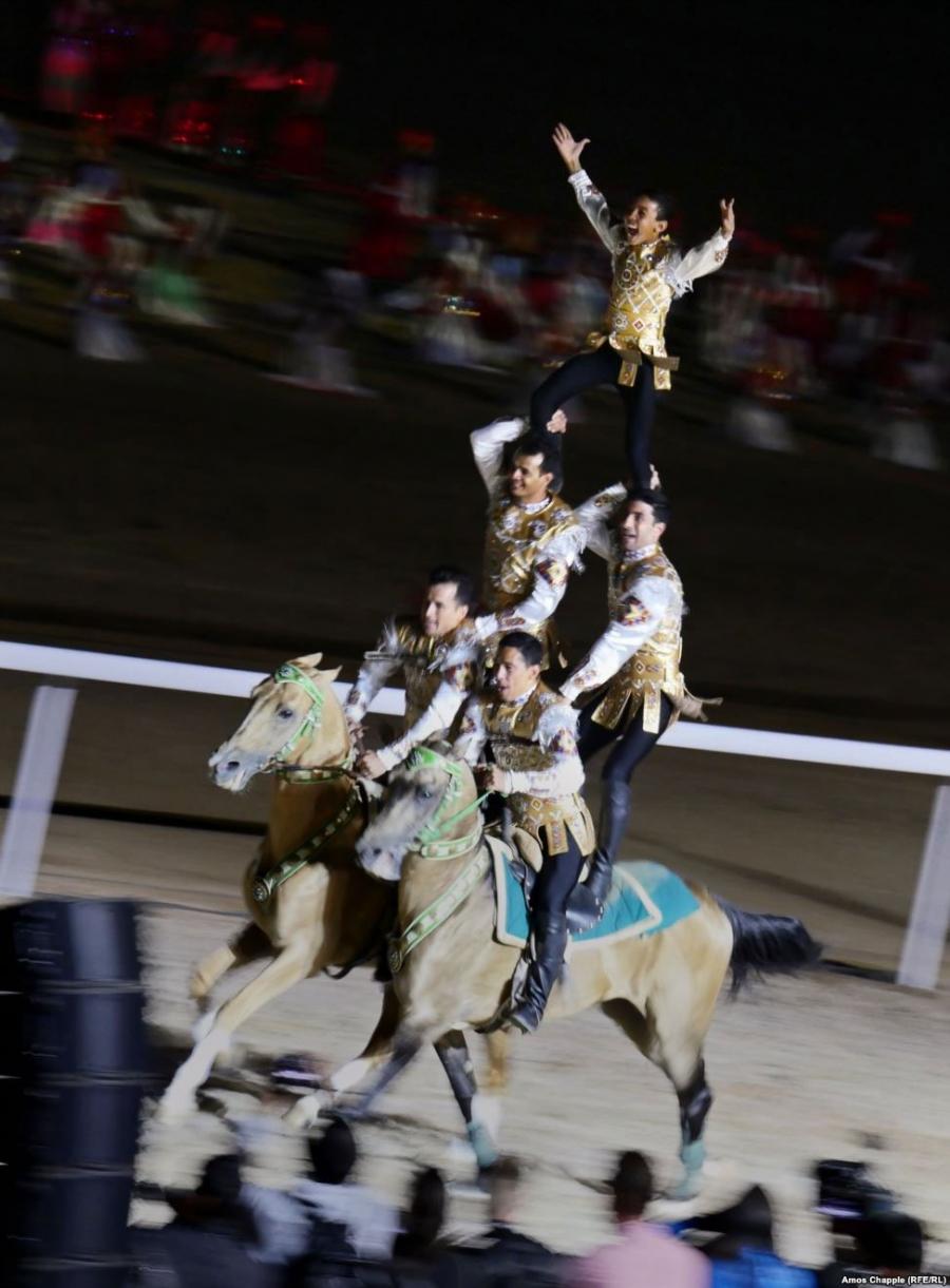 The Nomad Games were officially opened to the thunder of hooves. 