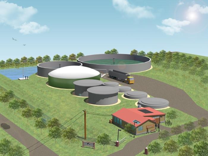 Plans for a biogas plant at Toronto's Zoo.