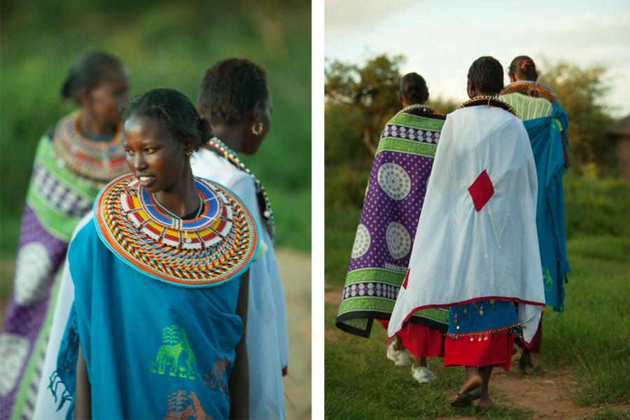 Maasai women of Twala Cultural Manyatta in Laikipia, Kenya