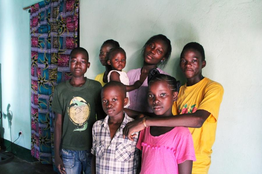 Fortuné's singing group ranges in age from 10 to 16. They organize their own rehearsals, after school and after church.