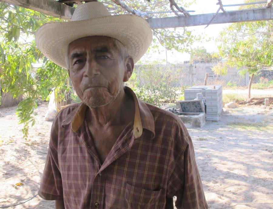 Martincito Ramírez, 80, is one of the last people in the town of Santa Maria del Mar who can still speak Huave fluently.