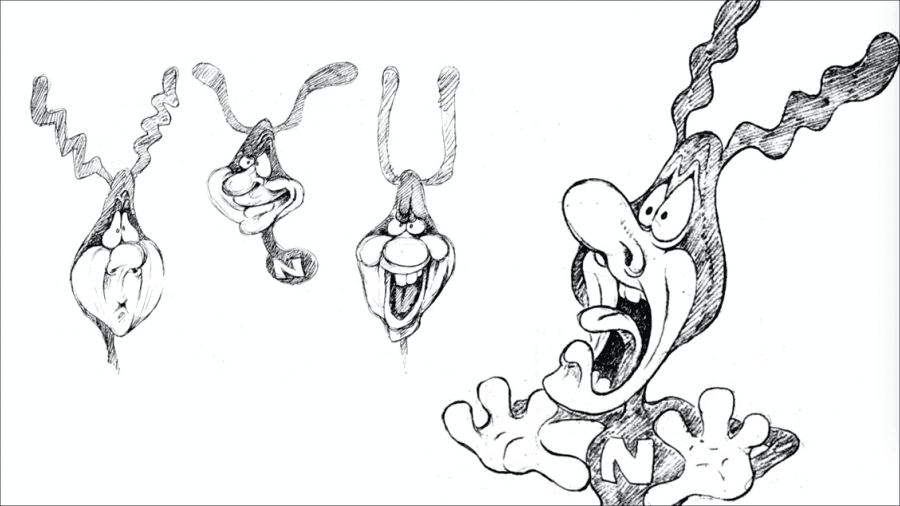 Sketches of The Noid from Will Vinton Studios.