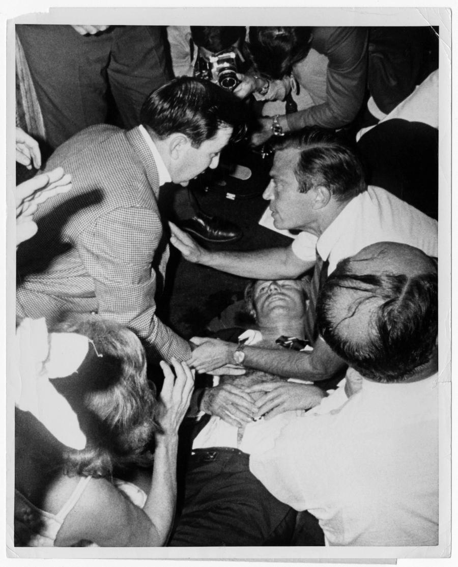 Robert Kennedy moments after he was shot. 
