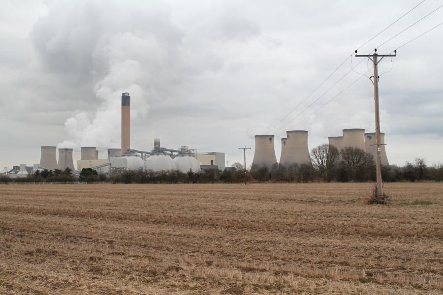Drax power plant in Drax, England