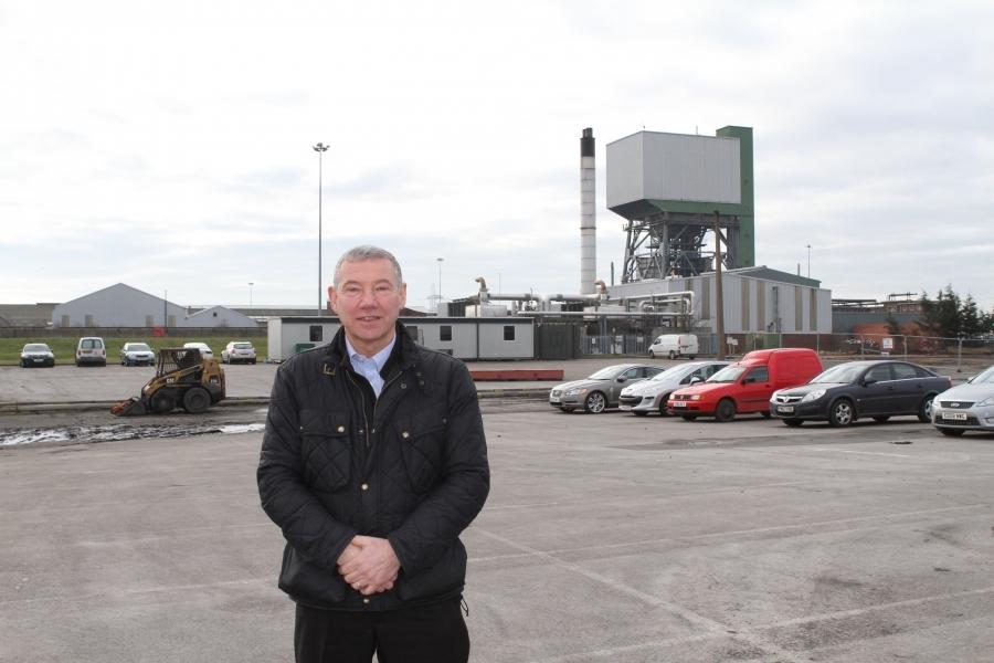 Shaun McLoughlin stands at the site of former Kellingley mine
