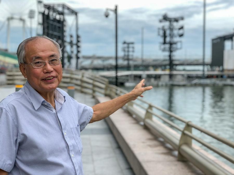“It’s becoming an embarrassment to Singapore that we are importing so much sand at the expense of our neighbors,” says Singaporean engineer Lim Soon Heng. His company promotes a less sand-intensive method for creating new land.