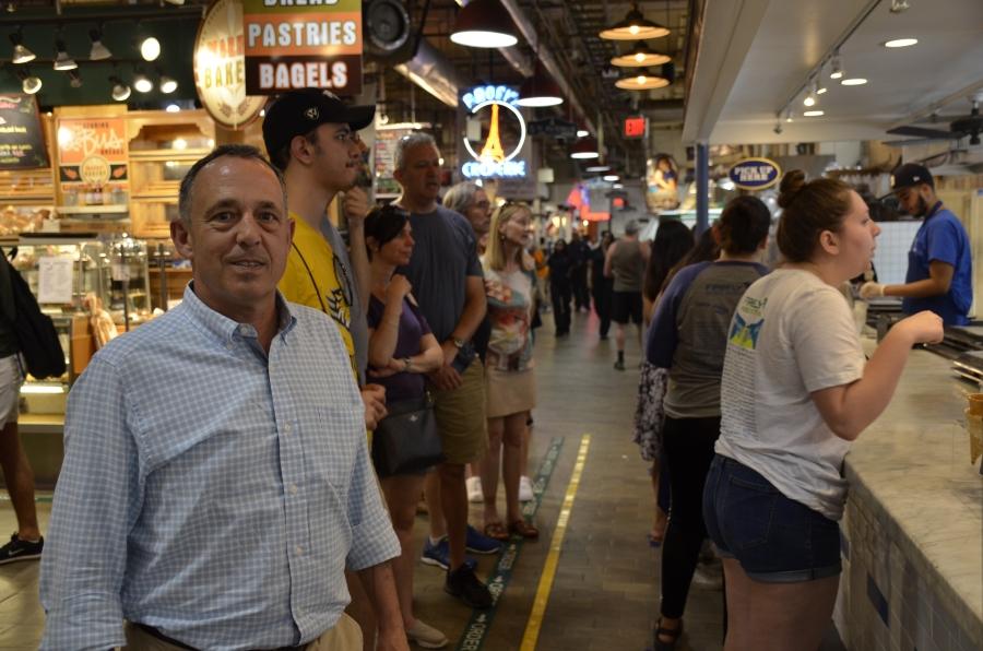 Michael Strange, owner and president of Bassetts, at his shop in Philadelphia’s Reading Terminal Market. Strange is the great-great grandson of the company’s founder. 