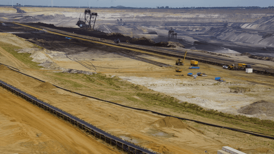 an open-pit coal mine in germany