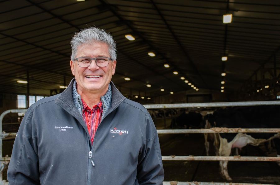 Phillip Armstrong’s family has been farming on his land since 1869. He says opening more of the tightly-managed Canadian market to American dairy will set back growth and investment on Canadian farms. 