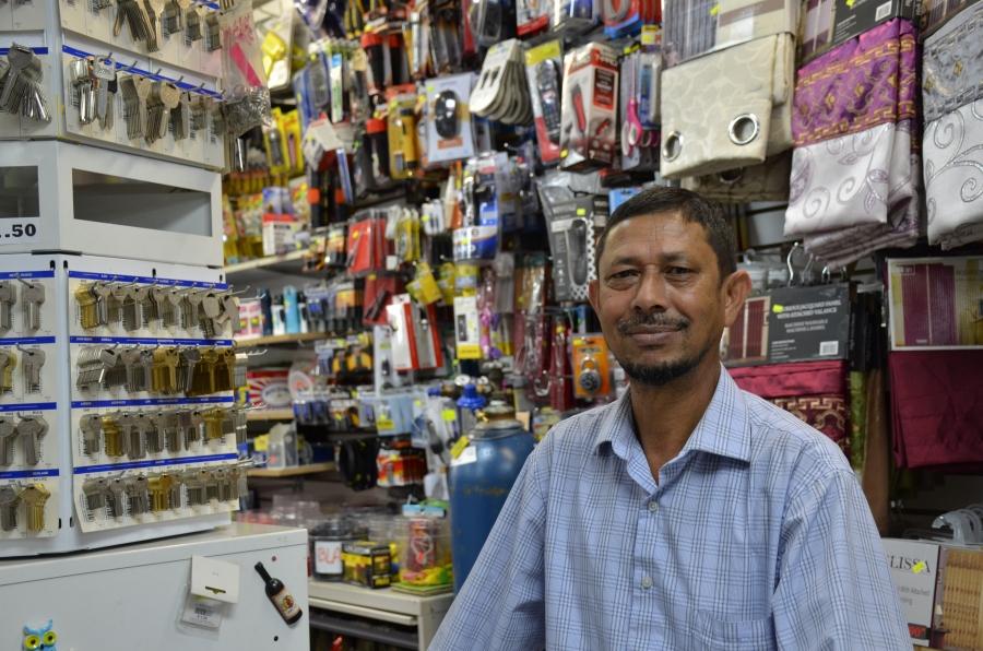Rezaul Karim's store, Everyday Super Discounts, is located in the neighborhood widely known as “Banglatown.”