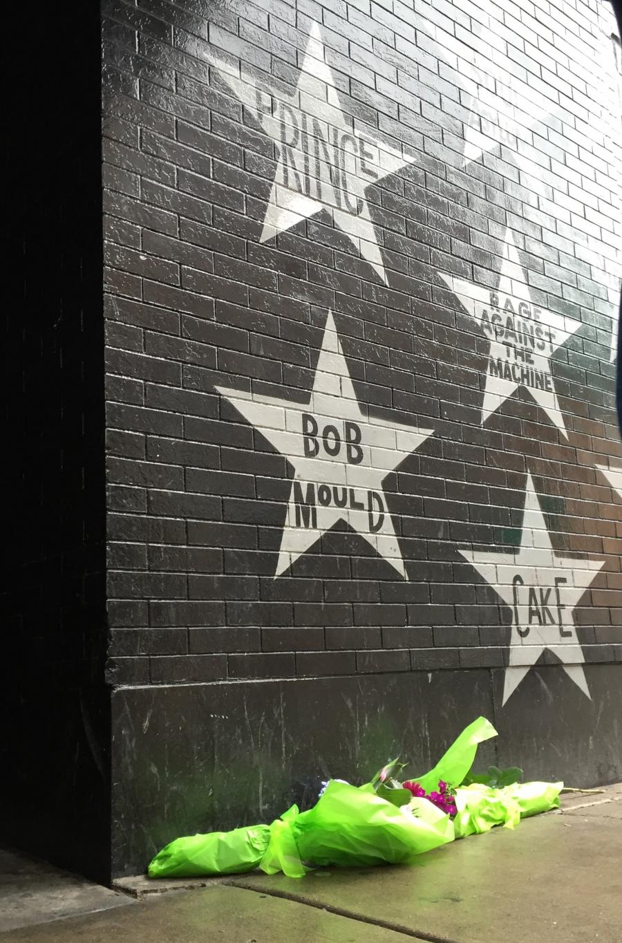 Prince memorial at First Avenue