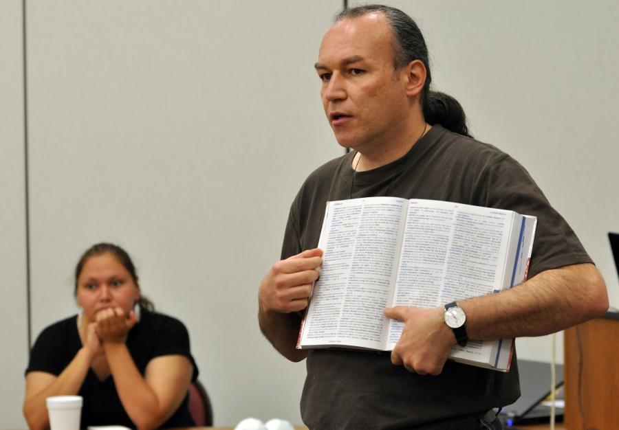 Czech linguist Jan Ullrich works closely with the Lakota to reform and revive their language. 