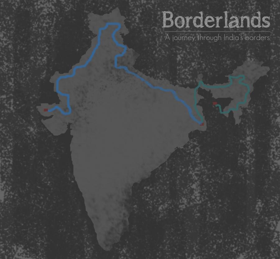 Vijayan's route along India's border. 