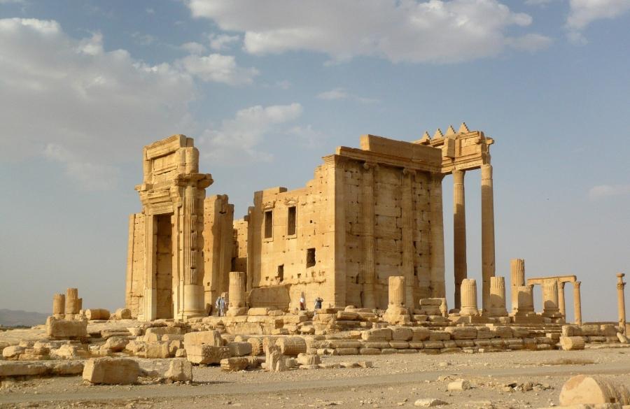 The Temple of Bel stands in the historical city of Palmyra, Syria, August 4, 2010.