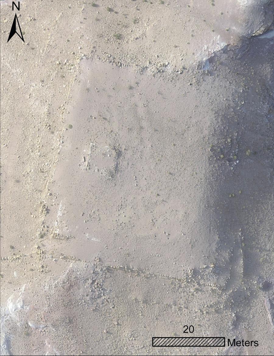 A drone image of the newly-discovered platform monument