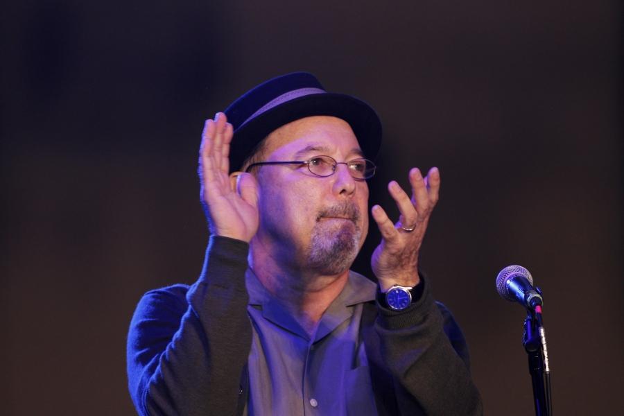 Panamanian musician Ruben Blades gestures as he performs during the closure of Panama Jazz Festival in Panama City January 19, 2013. 