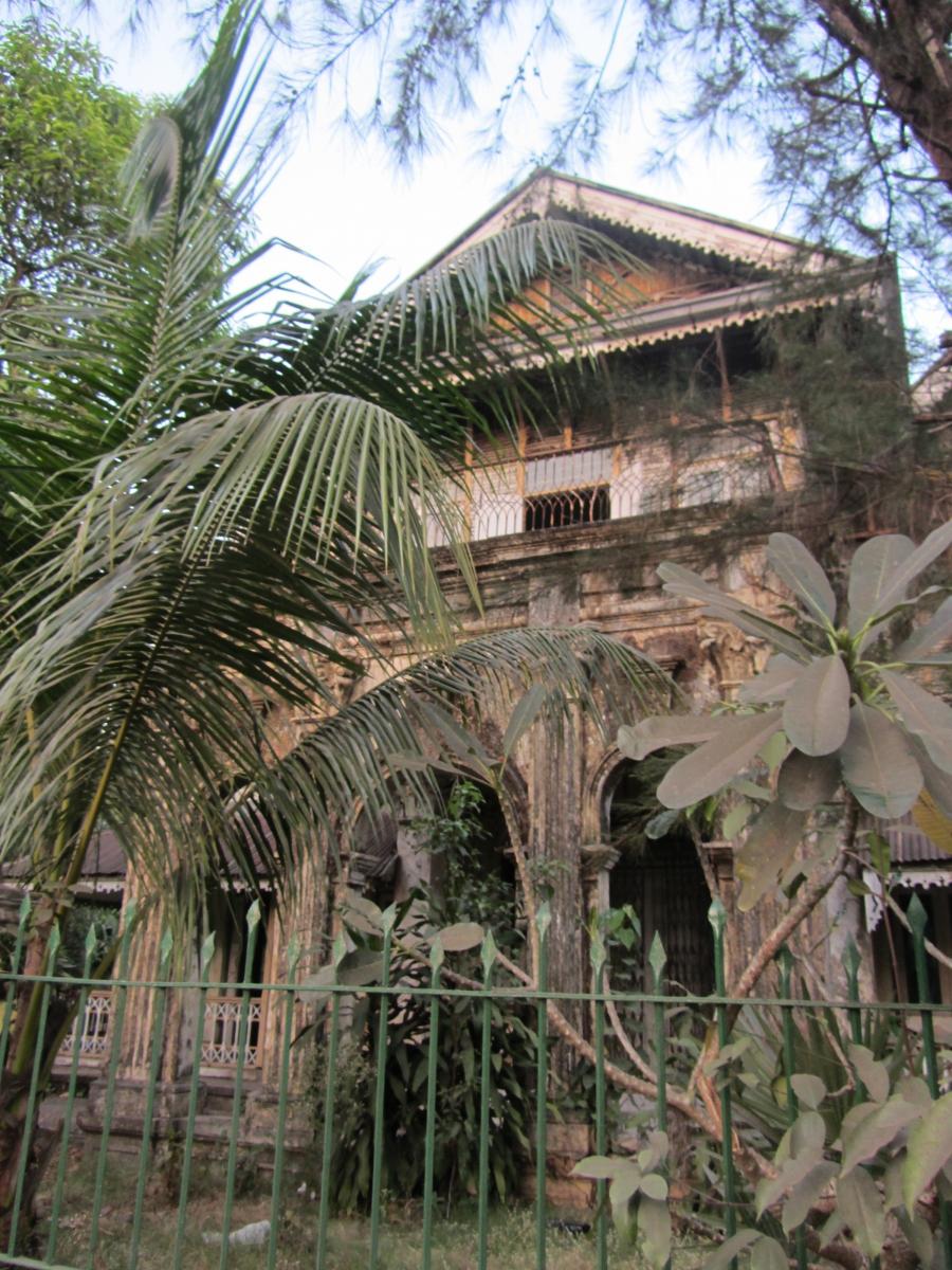 British colonial building in Yangon (formerly Rangoon), in Myanmar