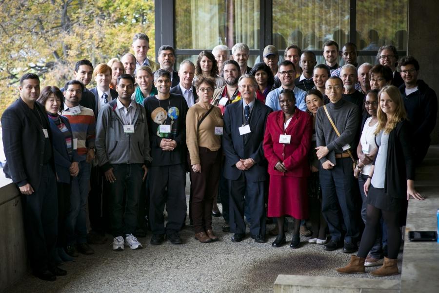 Many members of the 34 winning teams in this year's Climate CoLab contest, from 17 countries, gathered at the Climate CoLab conference at MIT in Cambridge, Massachusetts.