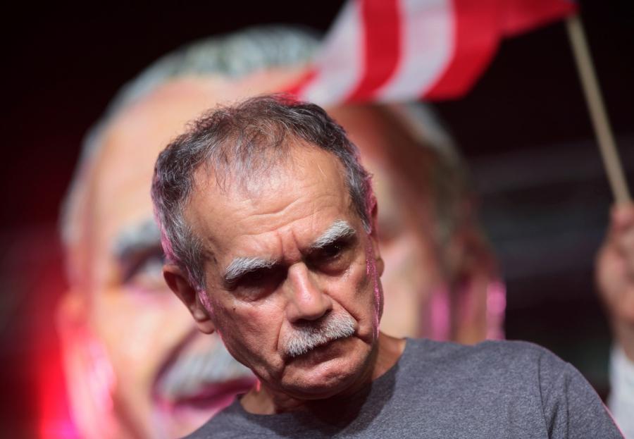 Puerto Rican Oscar Lopez Rivera attends a rally in his honour after being released from house arrest in San Juan, Puerto Rico May 17, 2017.