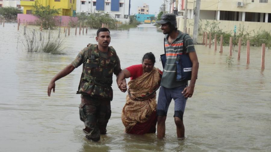 Rescue & Relief operations during #ChennaiFloods #IndianArmy 