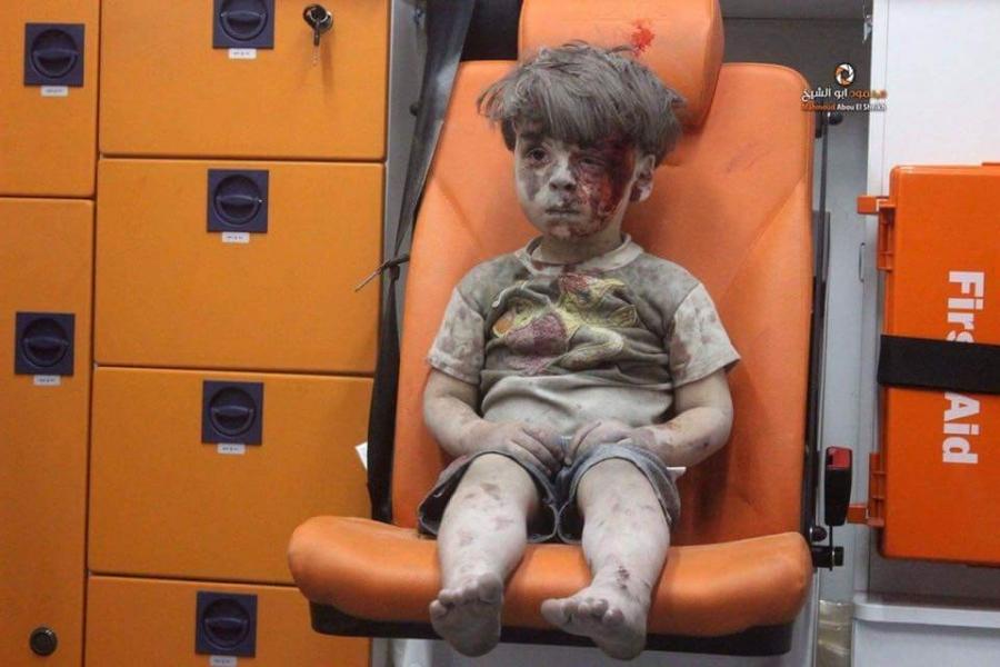 Syrian boy Aleppo