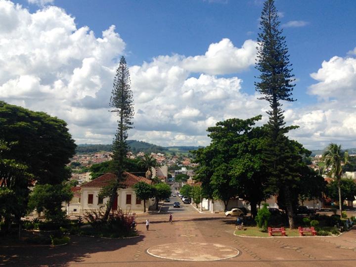 Center of town. Guaxupe, Brazil