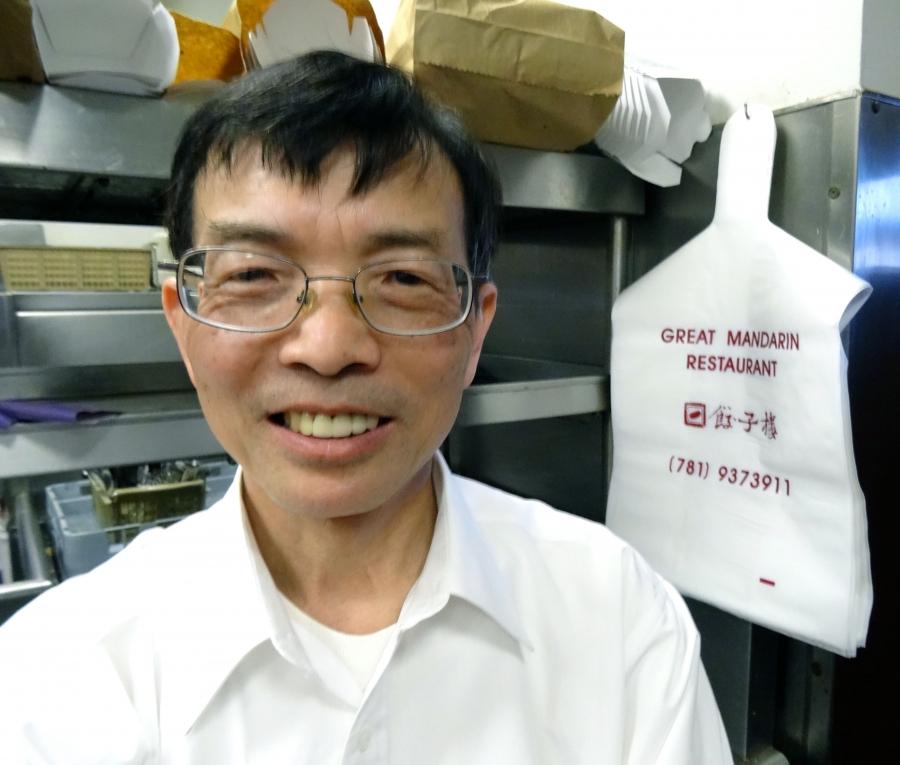 Tony Huang, co-owner of the Great Mandarin Restaurant, Woburn, MA