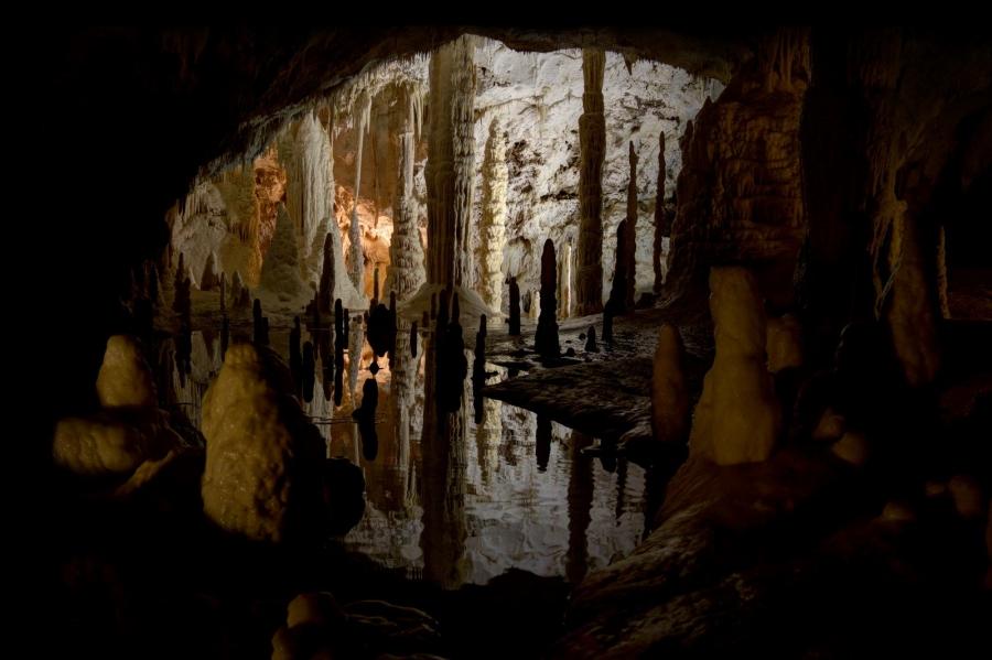 The Frasassi cave system in Italy.