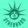 In the Otherhood logo, Lady Liberty looks up