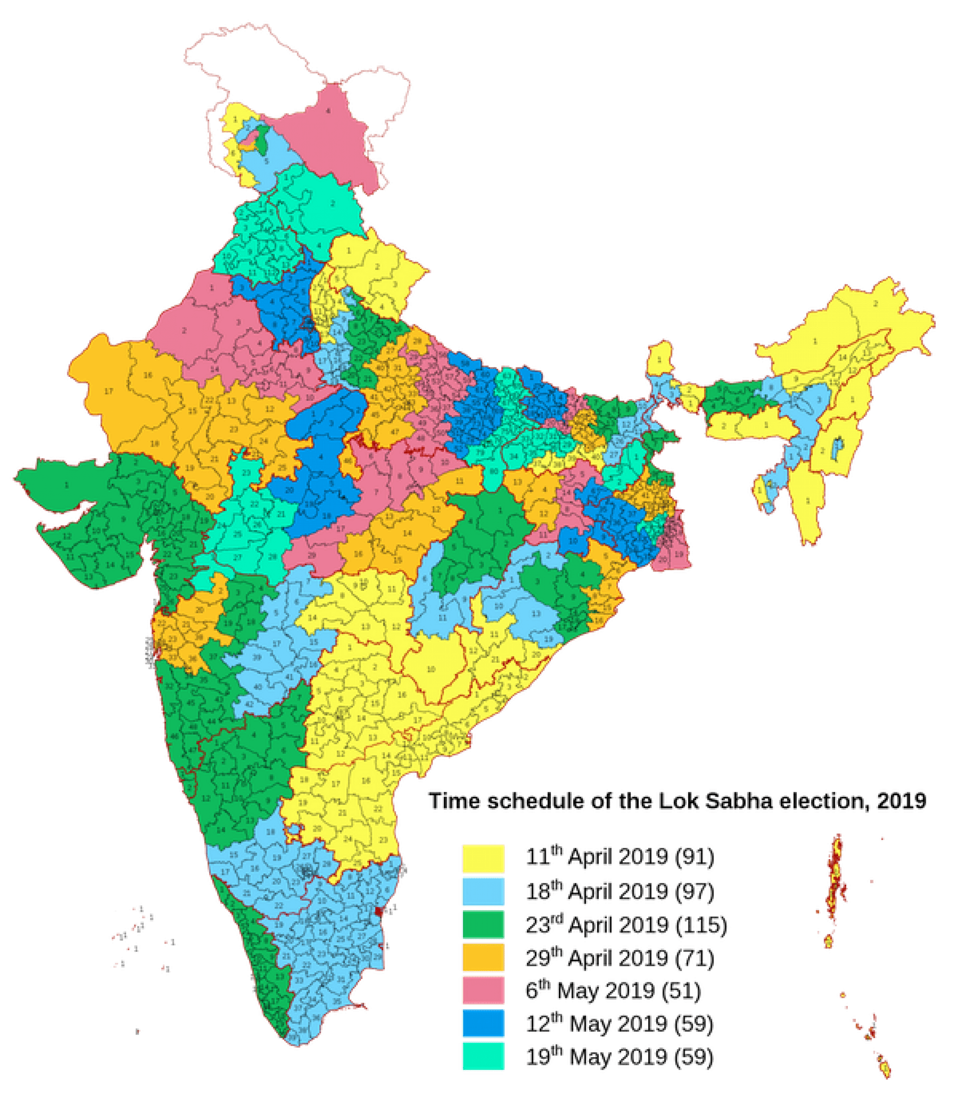 a map of indian voting 