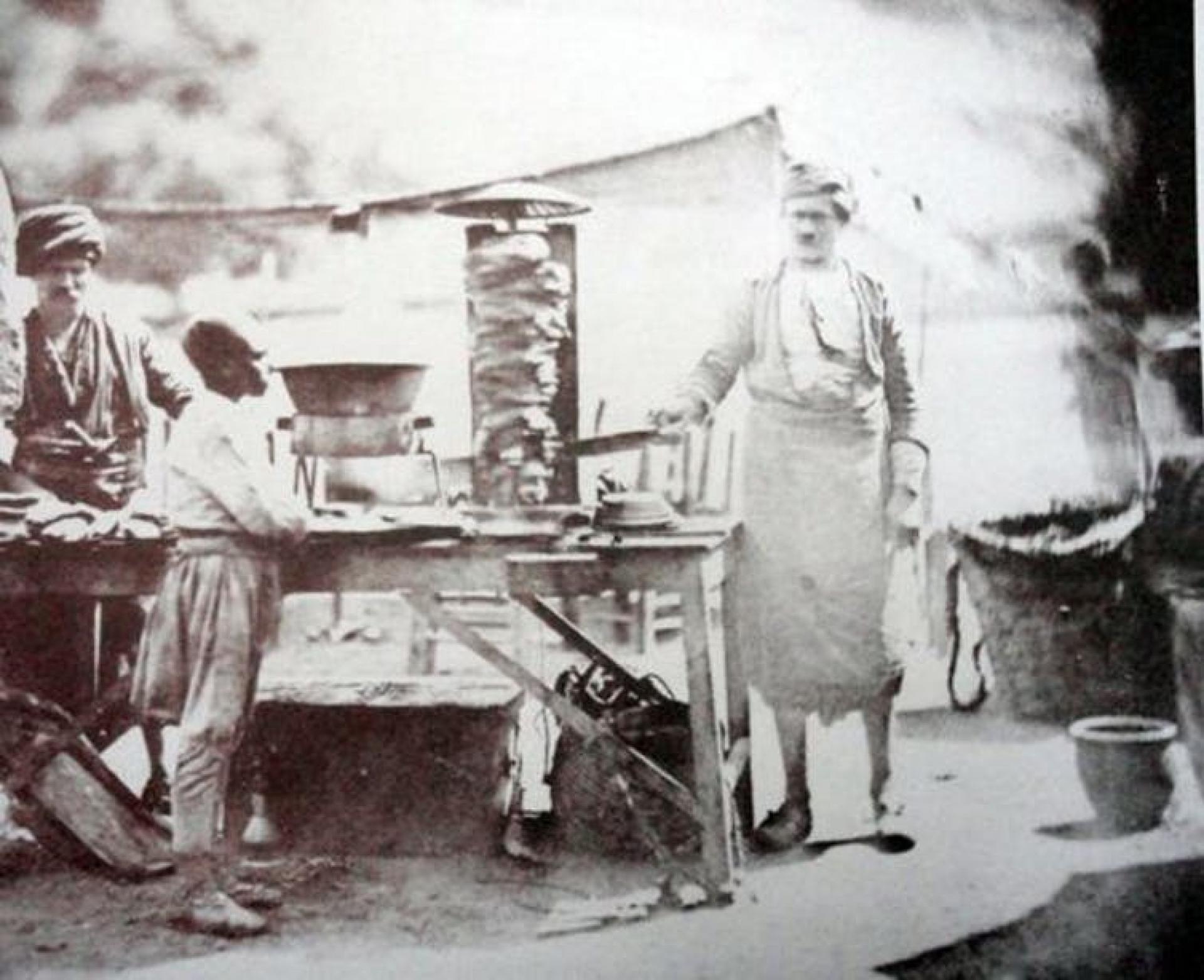 photo of early doner kebabs