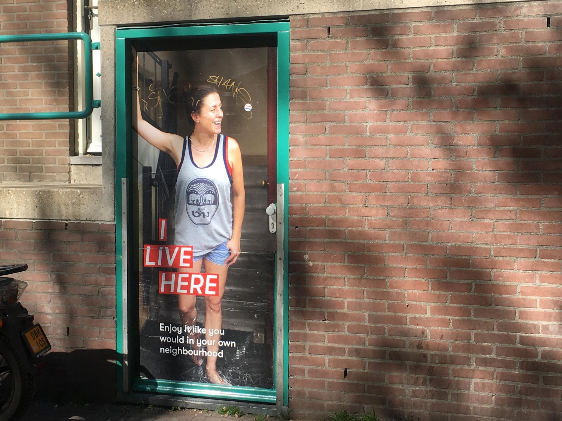 an ad campaign in amsterdam