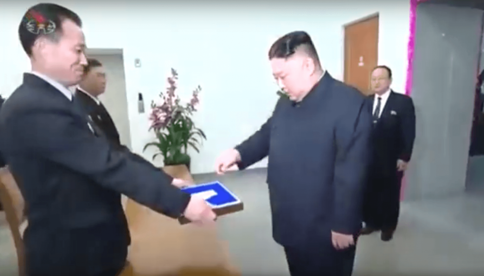 Kim Jong-un receives his ballot