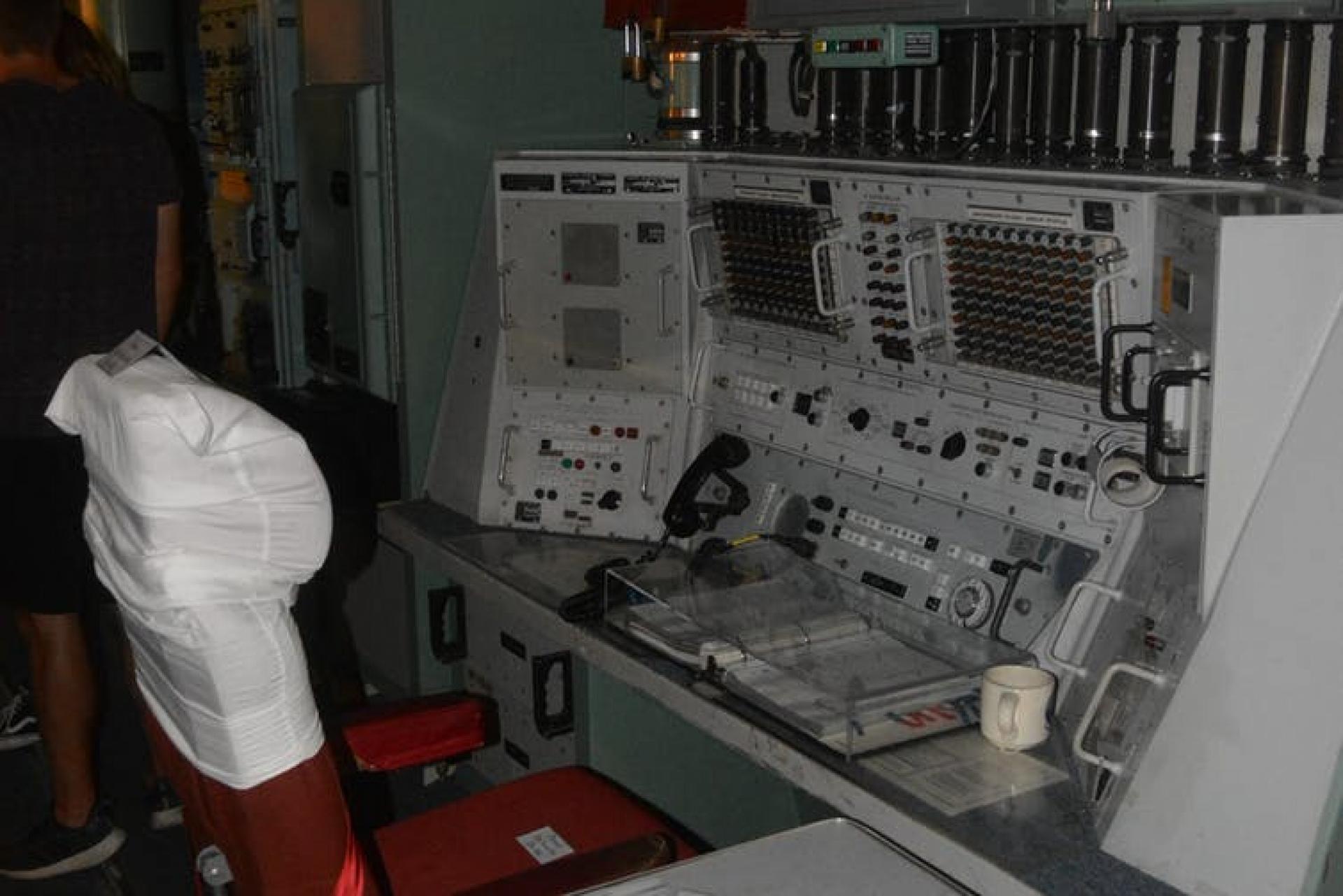 A nuclear operator console.