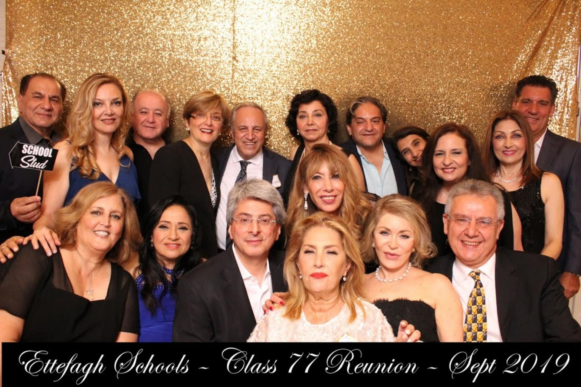 Former Ettefagh School classmates settled around the United States, Canada and Israel after leaving Iran around the time of the 1979 Islamic Revolution. On Sept. 1, 2019, about 50 alumni came from around the world to attend their first formal high school 