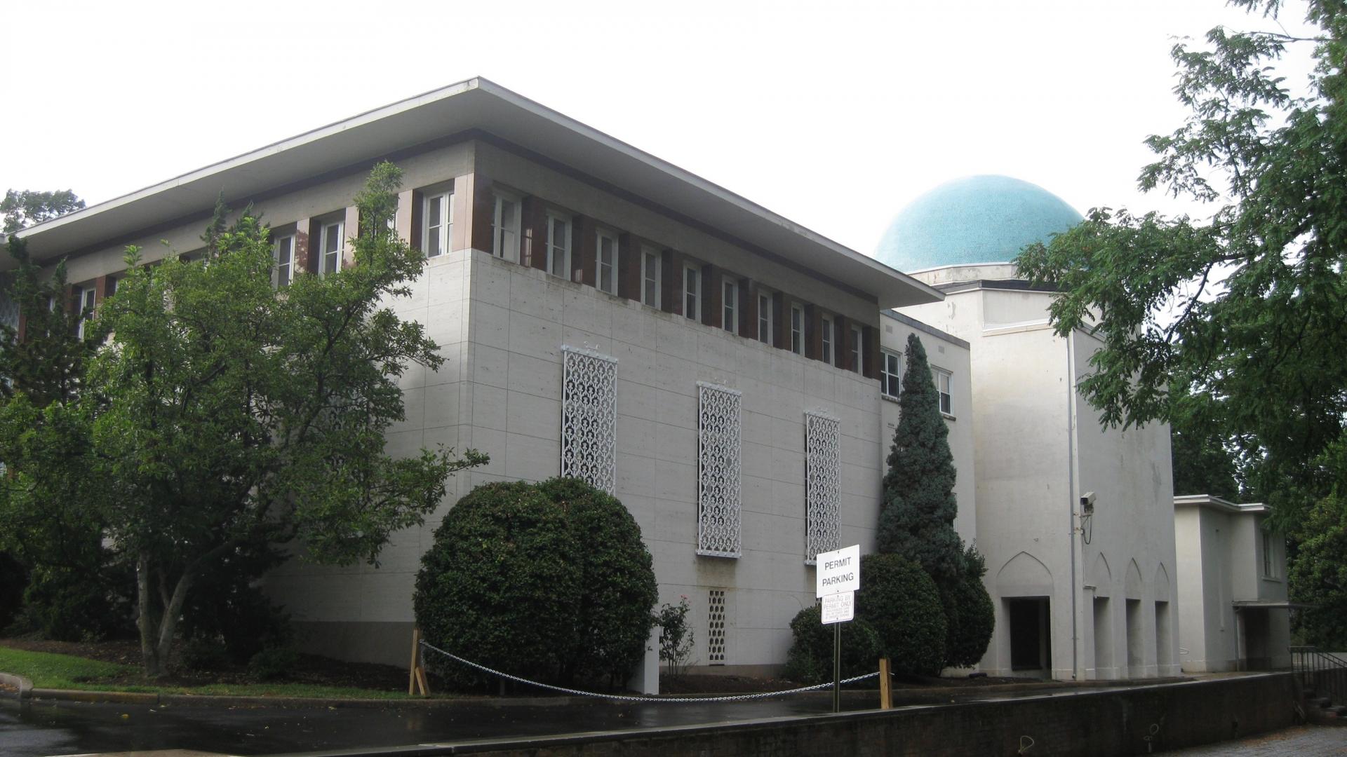 The former Iranian Embassy in Washington, DC. The US State Department is the current custodian of the building, which was built in 1959.