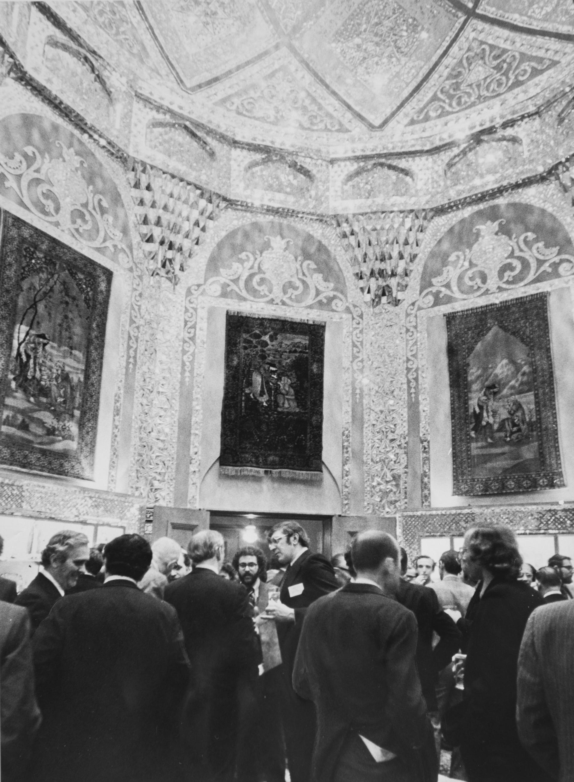 The Iranian Embassy's Mosaic Room is pictured in 1975. 