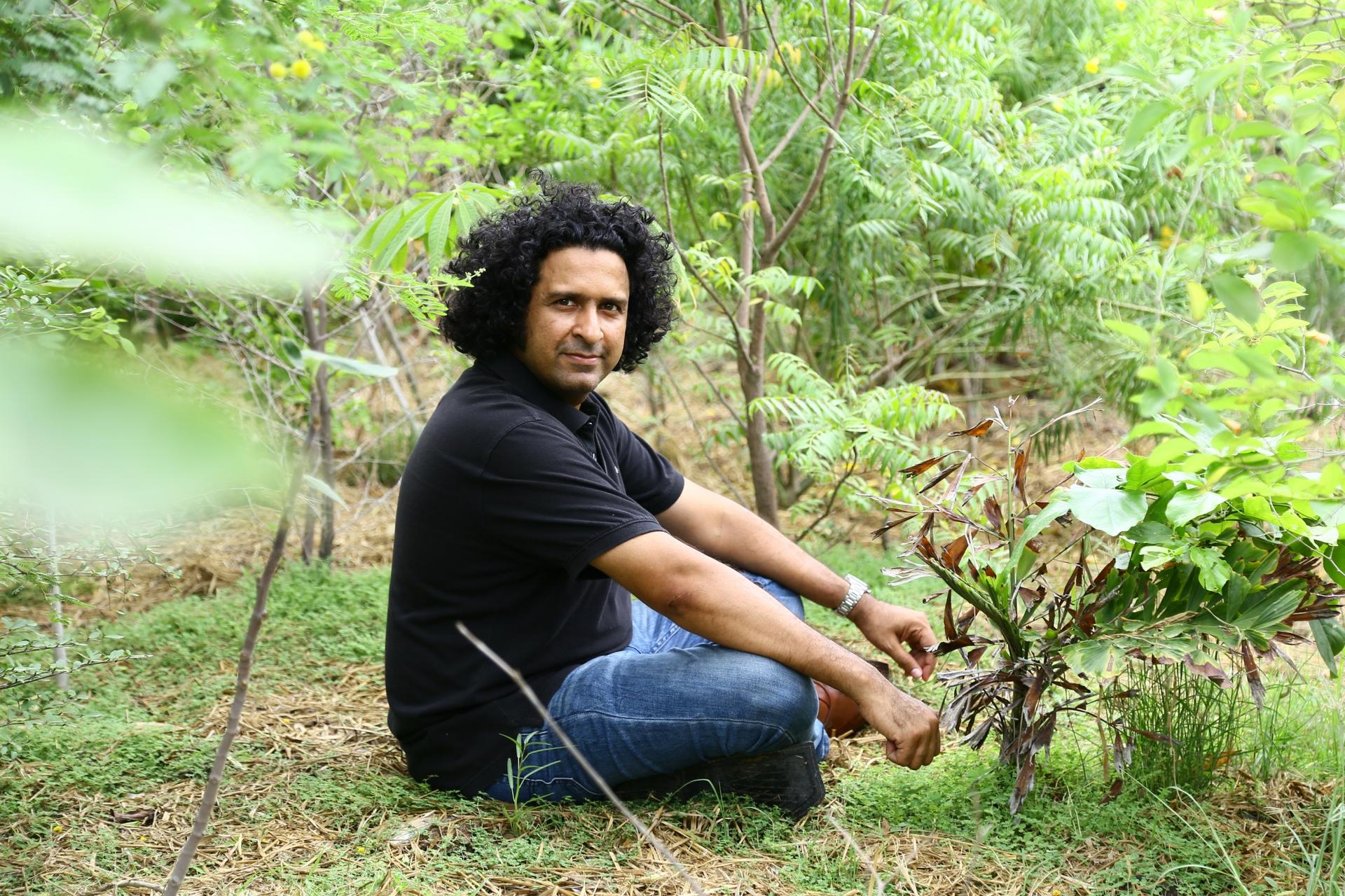Shahzad Qureshi, founder of Urban Forest, in Karachi, Pakistan.